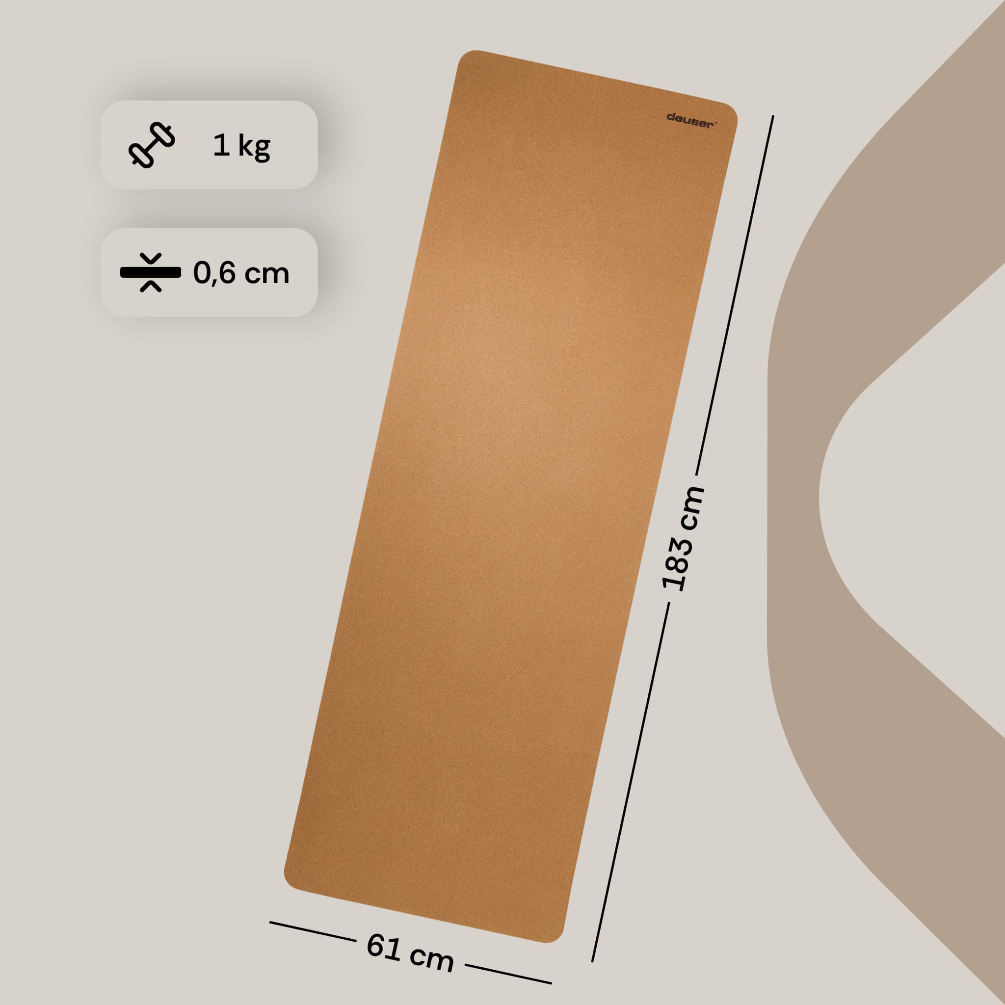 Yoga Matte Kork